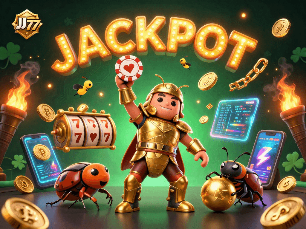 Experience thrilling gameplay at JJ77 with unique characters and vibrant gaming elements.