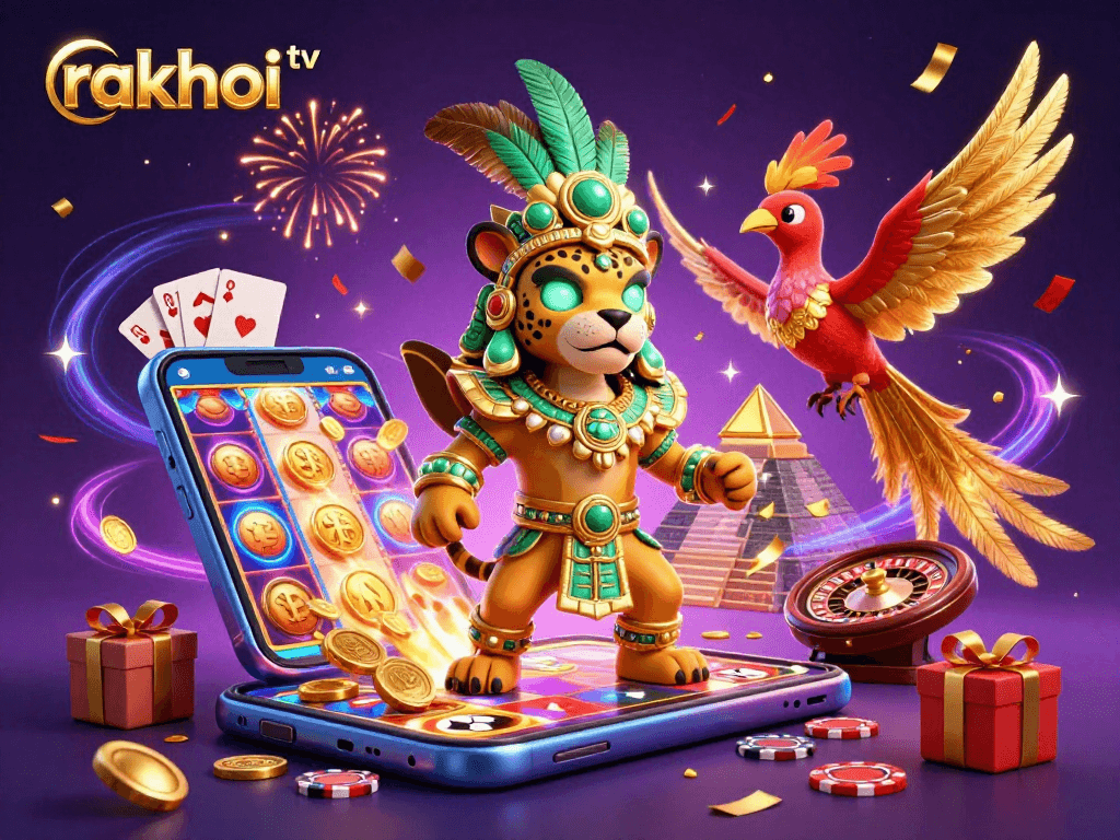 Bet on exciting matches with Rakhoi TV's vibrant scene showcasing captivating slot games.