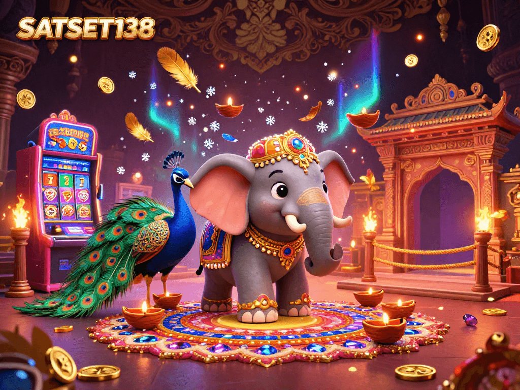 SATSET138 hadir dengan elefant bertema Diwali berkilau, menggairahkan para pemain mesin slot.
