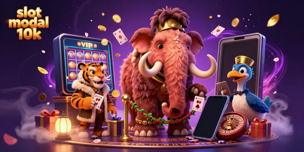 Menggoda pemain dengan slot modal 10k sambil mengajak mereka berpartisipasi dalam kasino yang meriah.