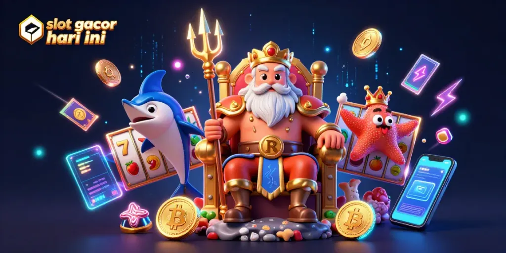 Menangkan slot gacor hari ini dengan suasana kasino yang penuh warna dan karakter unik.