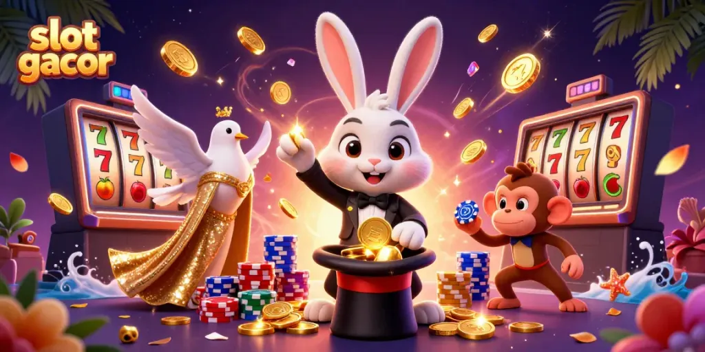 Engage with slot gacor excitement as a magical rabbit brings golden winnings to life!