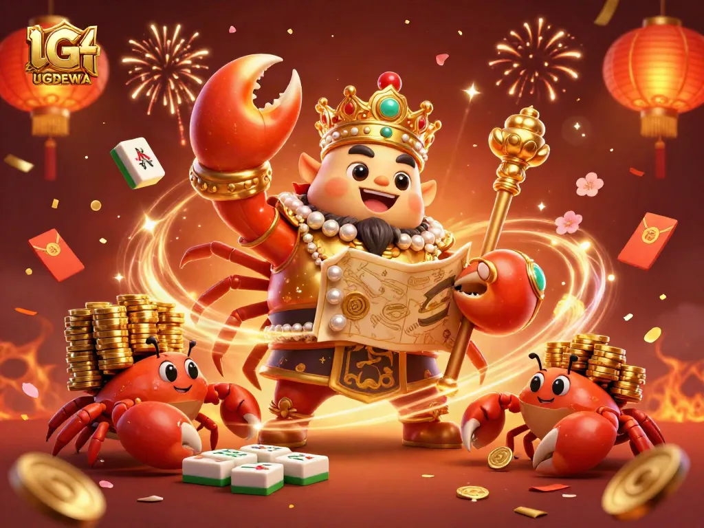 Join the fun with UGDEWA's vibrant casino experience showcasing epic games and festive celebrations.