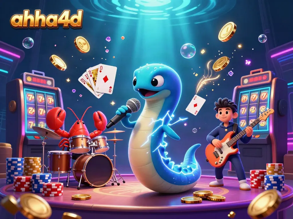 Experience the thrilling underwater casino atmosphere while playing slots at ahha4d with vibrant characters and dynamic elements.