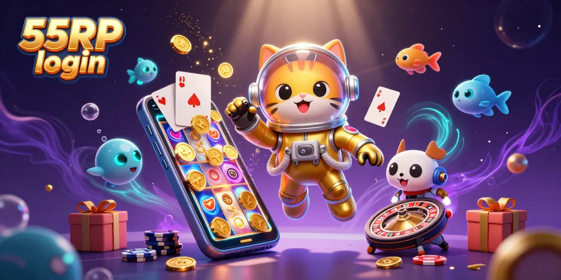 Engage with the exciting 55RP login scene showcasing vibrant casino elements and thrilling gaming action.