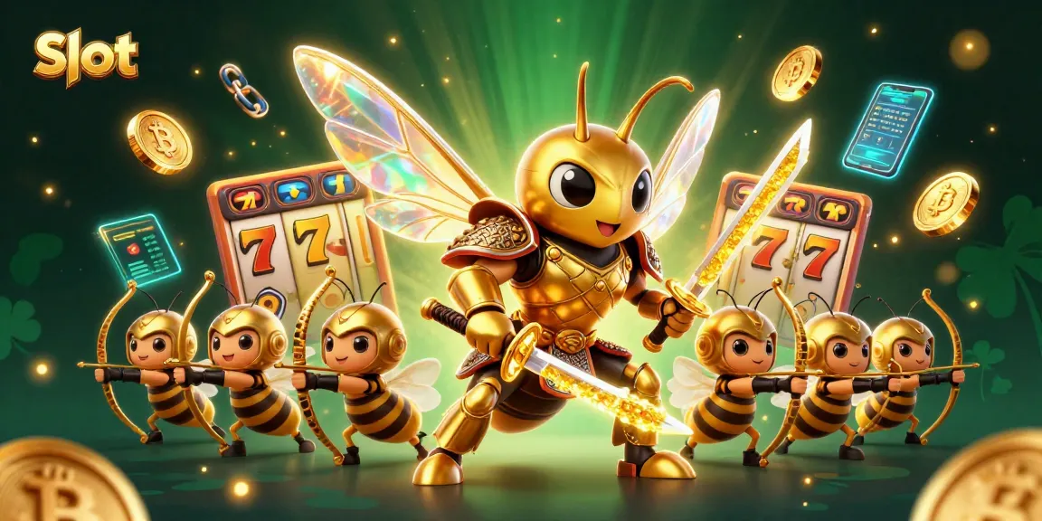 Engage in thrilling Slot gaming with golden samurai hornet and dynamic crypto elements.