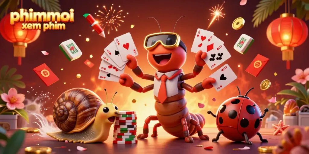 Experience thrilling gaming with "phimmoi xem phim" as a millipede dealer fans cards, igniting excitement.