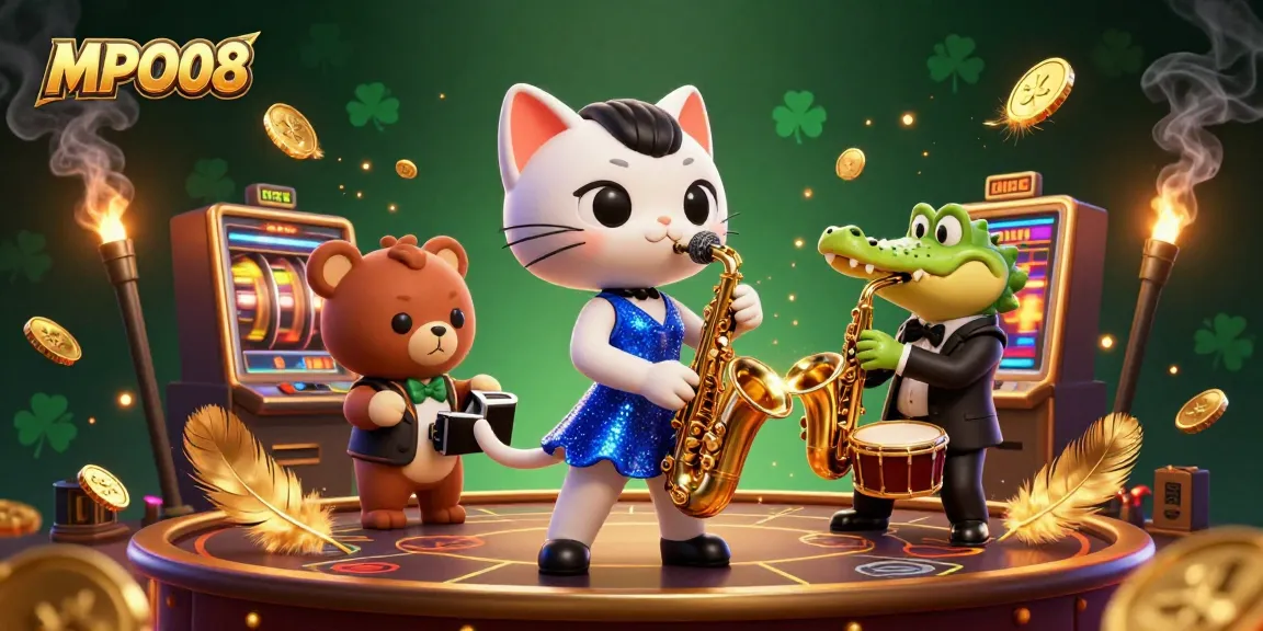 MPO08 brings exciting wins at the casino stage with vibrant characters and slot machines.