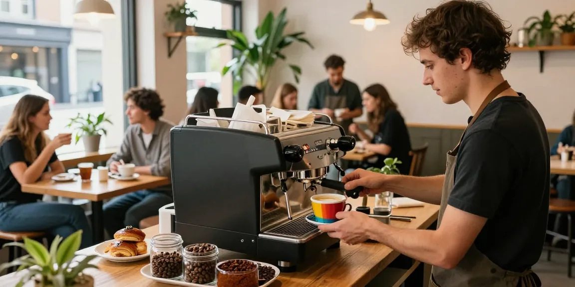Experience rokok 88 coffee in a vibrant café environment.