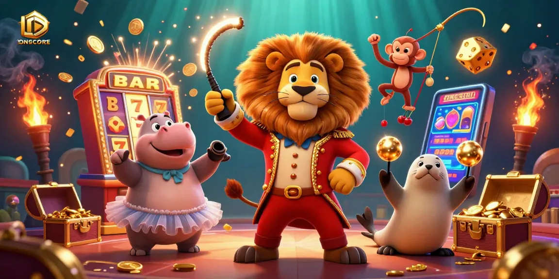 IDNSCORE slot game scene featuring vibrant characters and dynamic casino elements bursting with energy.
