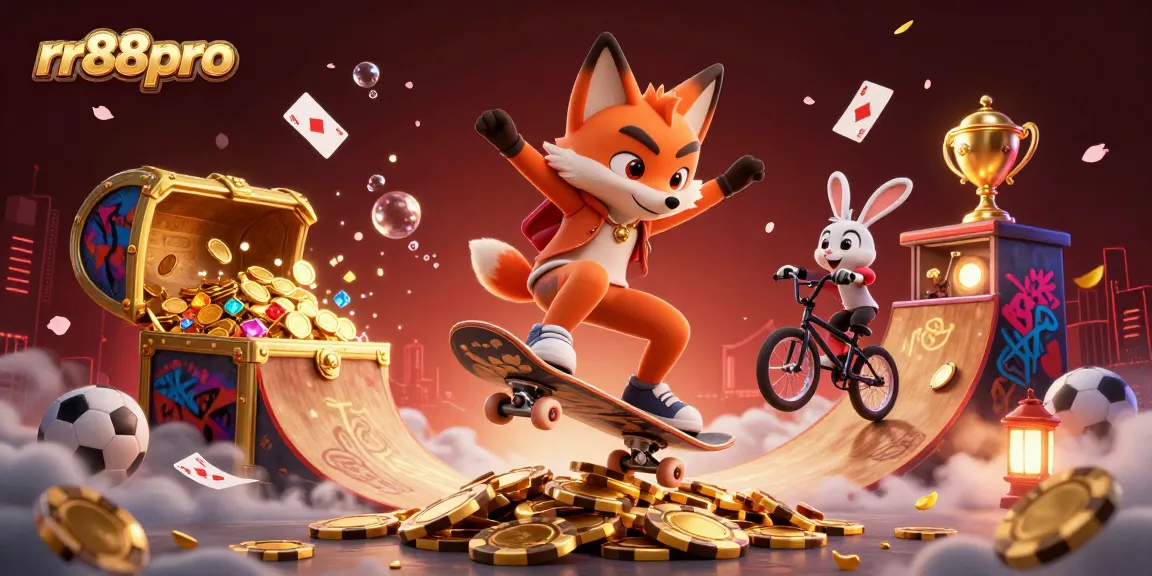 Experience top gaming thrills with rr88pro's vibrant 3D casino escape featuring dynamic characters and action.