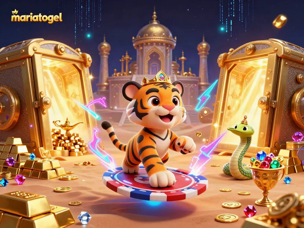Mariatogel players enjoy the thrill of winning on an online lottery platform showcasing vibrant casino graphics.