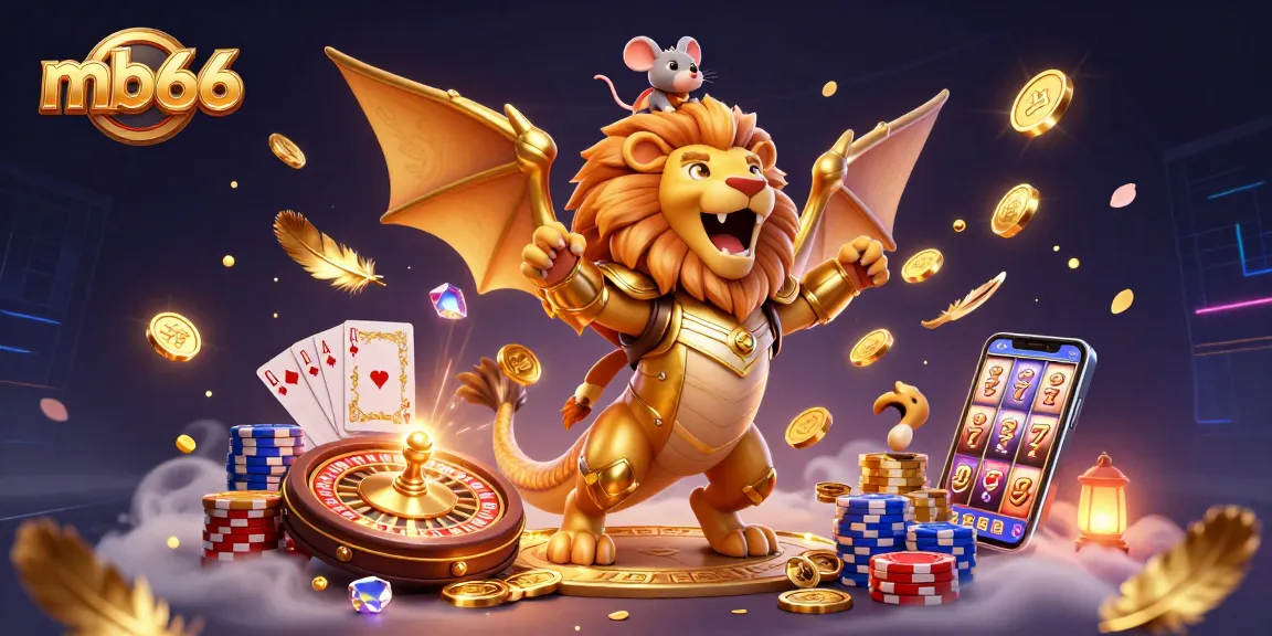 Experience thrilling wins with mb66 at the vibrant casino, featuring a triumphant chimera and exciting gameplay elements.