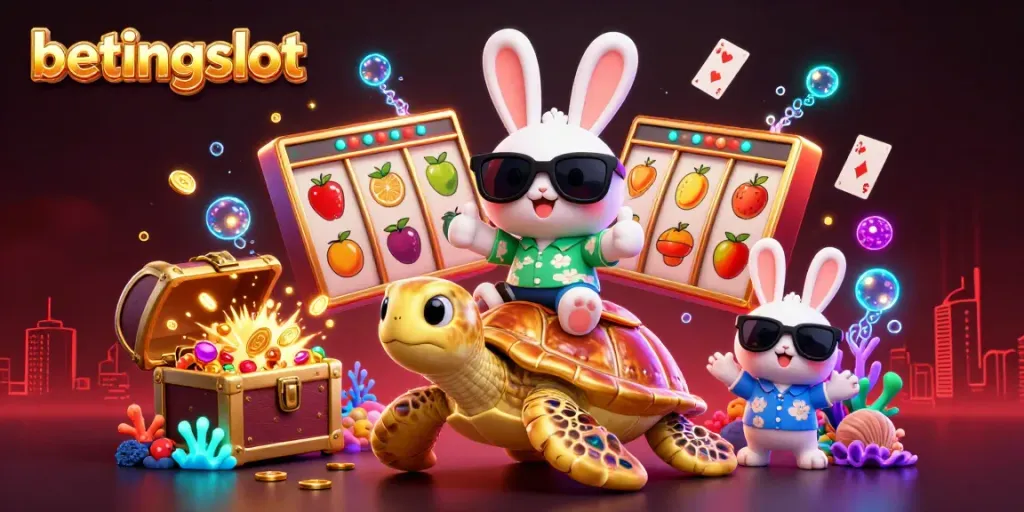 Rasakan keseruan betingslot dengan kelinci keberuntungan dan penyu emas di dunia slot yang memukau.
