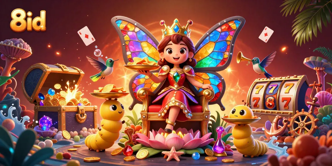 Engage with exciting casino games on 8idinteractive platform featuring vibrant characters and treasure elements.