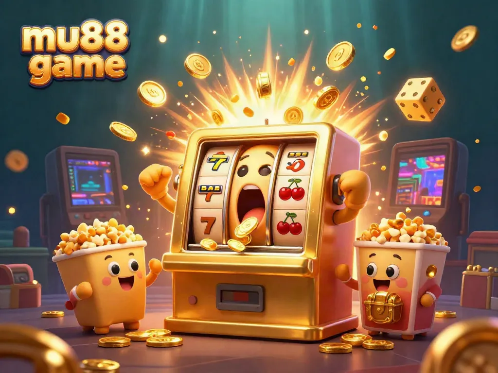 Experience the excitement of mu88 game with dynamic slot machines and vibrant casino elements.