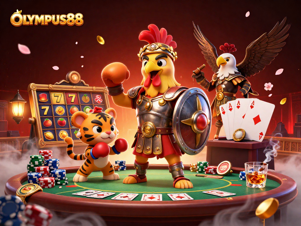 Spin the reels with OLYMPUS88 for an engaging gambling experience featuring diverse gaming elements.