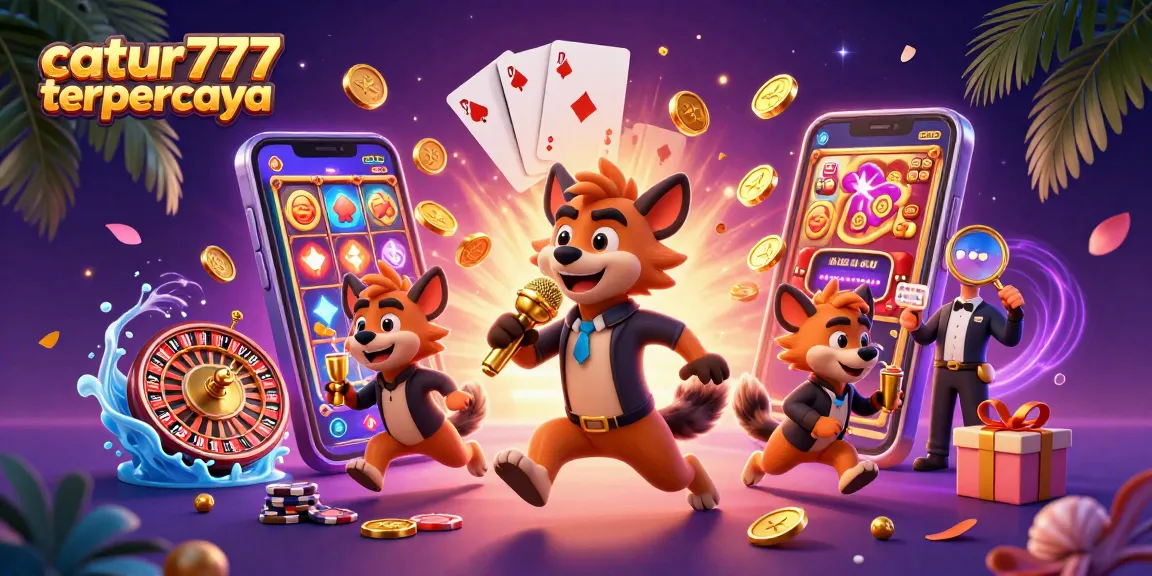 Experience the vibrant gaming scene at catur777 terpercaya with hyena characters running a comedy casino.
