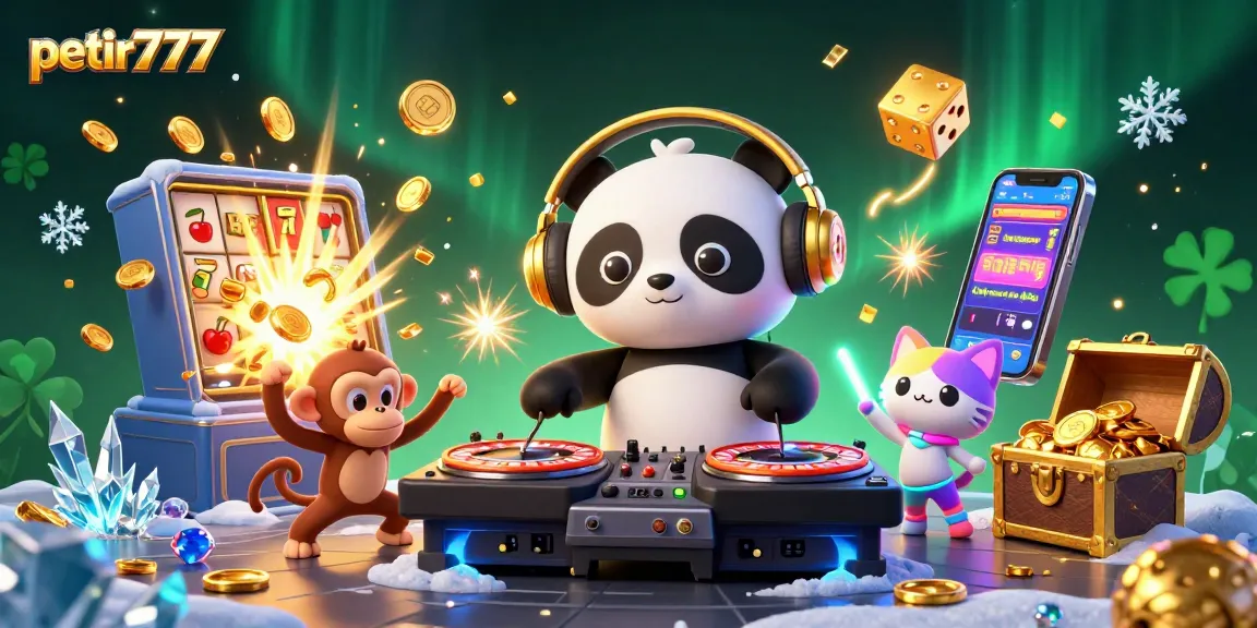 Experience the vibrant petir777 platform with engaging characters and dynamic gambling elements.