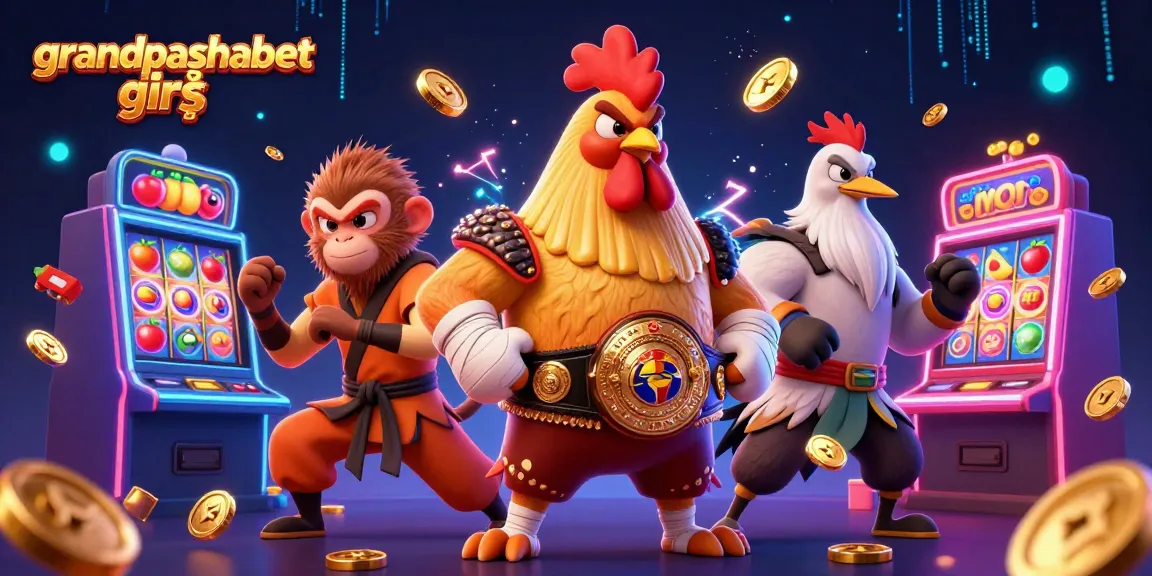 Experience grandpashabet giriş with vibrant characters, exciting slot machines, and casino elements.
