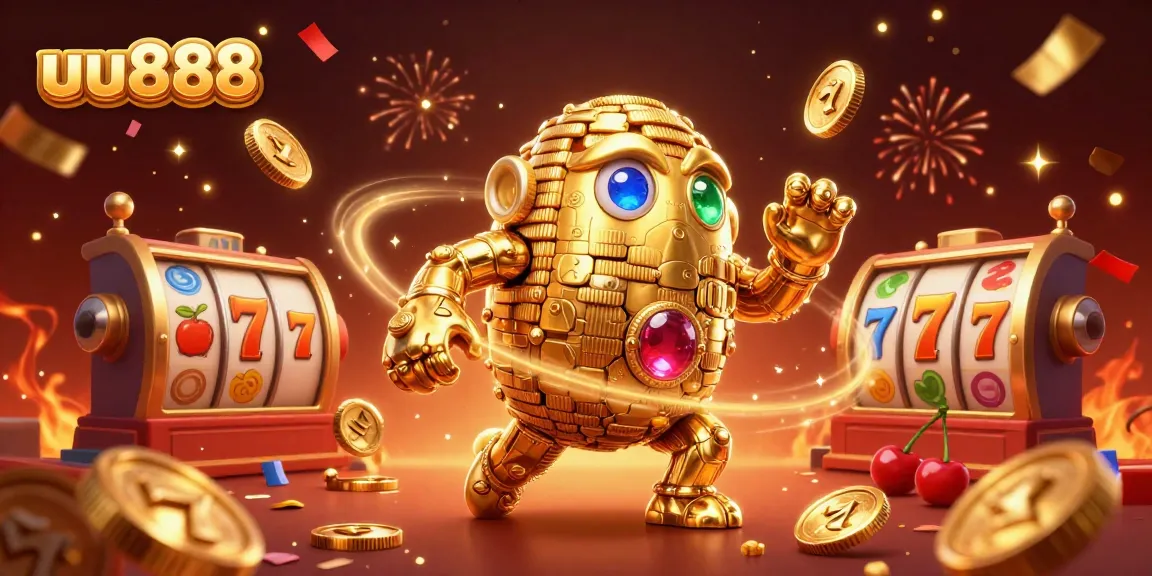 Experience thrilling action with uu888, showcasing a vibrant casino scene rich in slot game elements.