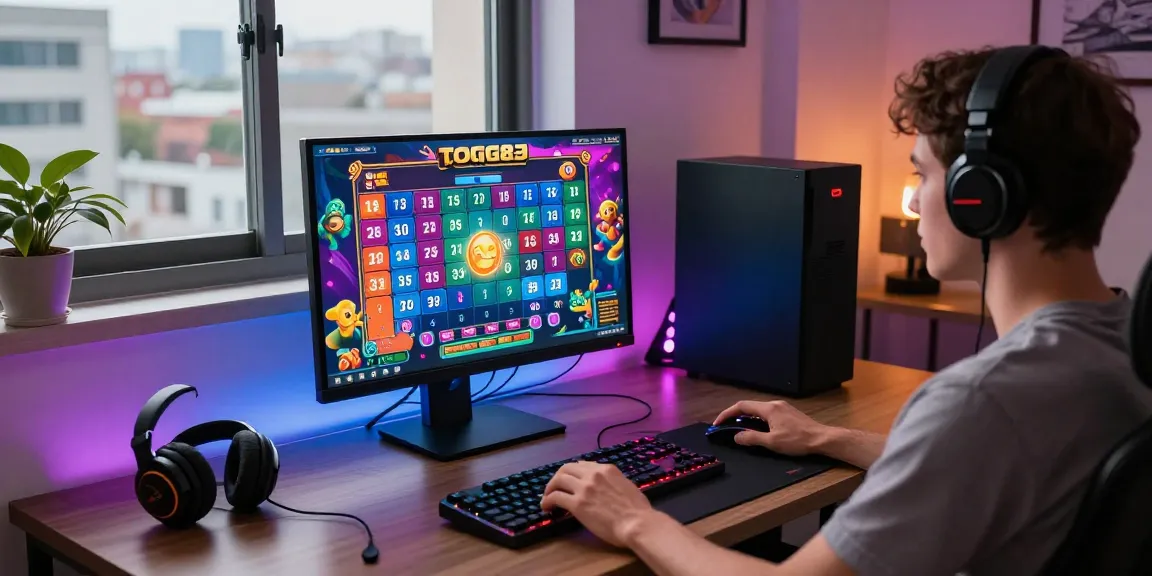 Togel88 Rtp Terbaru brightly displayed on a modern gaming setup showcasing an exciting online gaming experience.