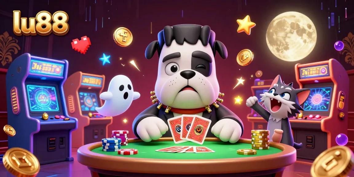 Experience exciting gaming at lu88 with a vibrant casino scene filled with fantastic characters and game elements.