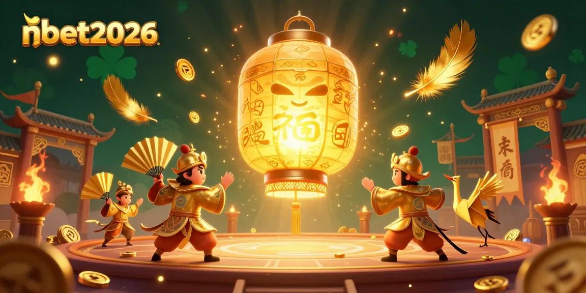 Experience nbet2026's vibrant night casino scene with golden lanterns and fan warriors.