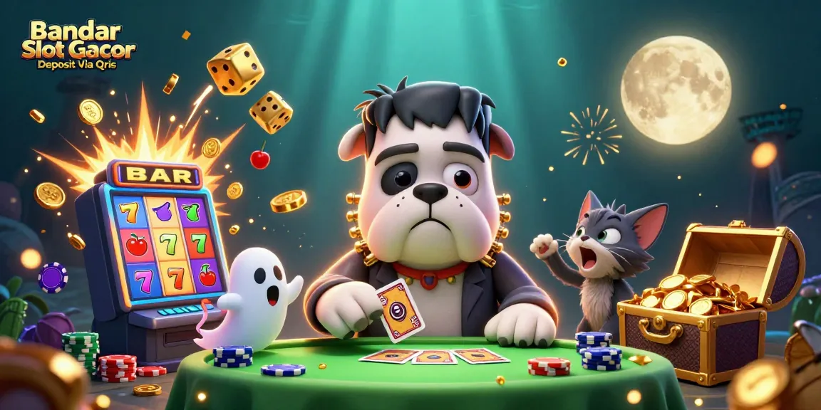 Engage with thrilling gameplay at Bandar Slot Gacor Deposit Via Qris with dynamic gaming elements and characters.