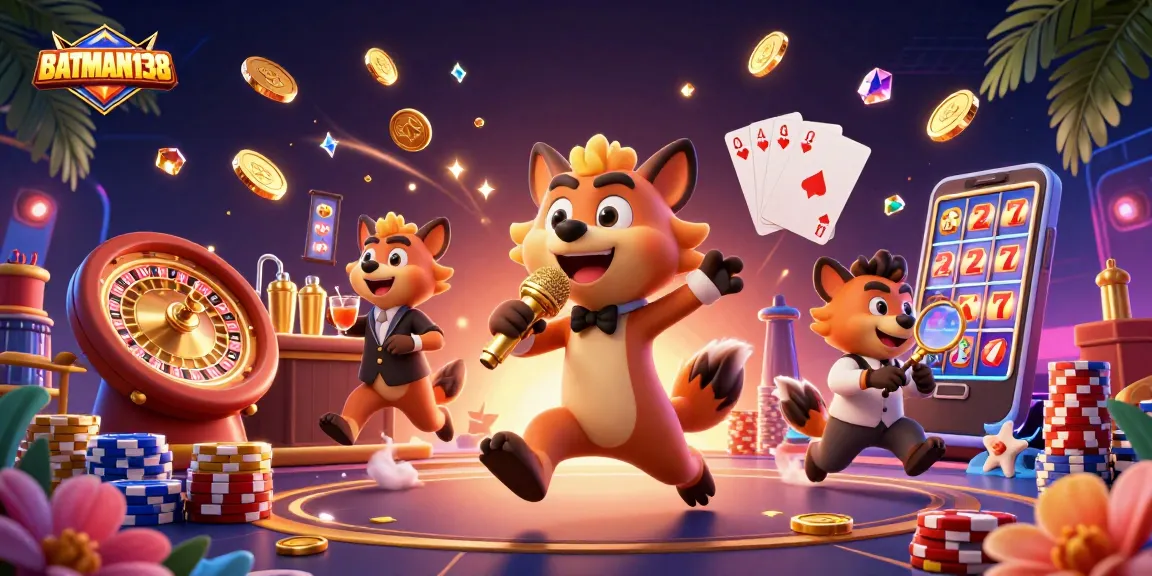 BATMAN138 menghadirkan pengalaman bermain slot online menarik dengan suasana kasino yang ceria dan penuh keceriaan.