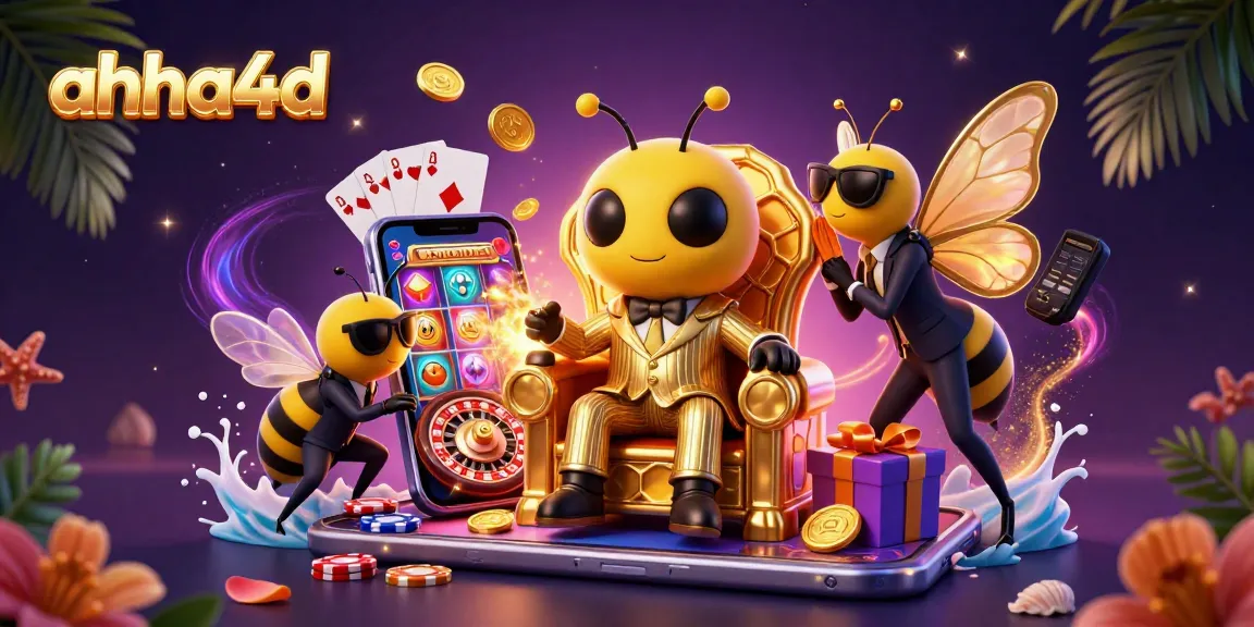 Engage in thrilling action with ahha4d as you play vibrant slots and colorful cards in this dynamic scene.