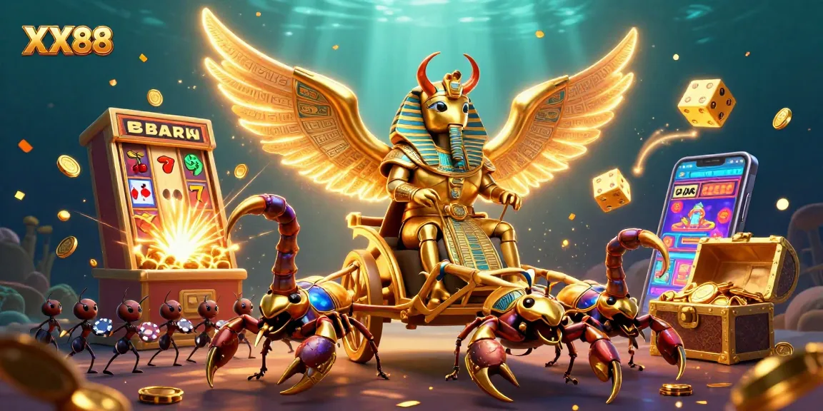Engage in thrilling online slots with XX88's immersive jackpot scene bursting with excitement.
