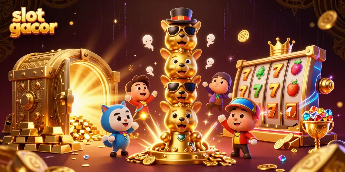 Menggandeng slot gacor dengan suasana kasino yang megah dengan totem emas dan kekayaan berlimpah.