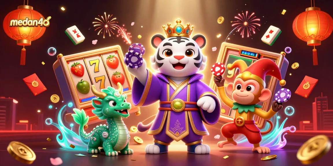 Permainan slot medan4d bereaksi secara dinamis dengan karakter kucing putih 3D elegan dan monyet emas yang menyenangkan.