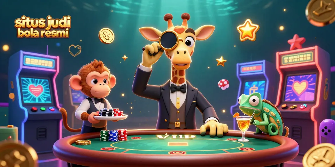 Engage with situs judi bola resmi for thrilling betting experiences featuring unique characters in a vibrant 3D casino setting.