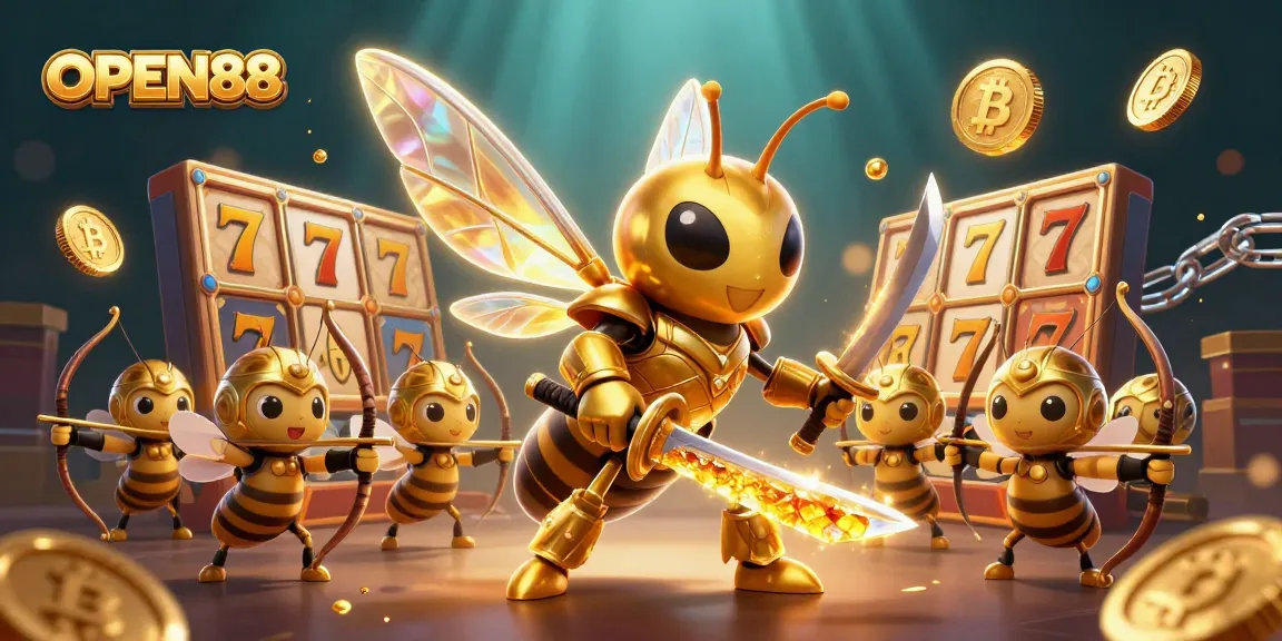 Experience thrilling gameplay at OPEN88 with vibrant anime-style characters and action-packed casino elements.