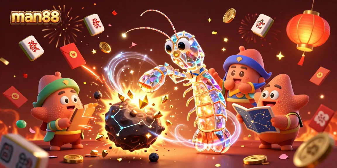 Join man88 for an exciting adventure in gaming with vibrant casino-themed characters and elements.